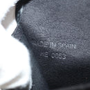 Christian Dior Trotter Canvas Jewelry Case Black Silver Auth am9927V-23