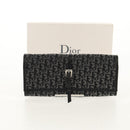 Christian Dior Trotter Canvas Jewelry Case Black Silver Auth am9927V-24