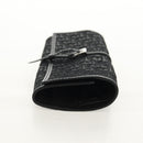 Christian Dior Trotter Canvas Jewelry Case Black Silver Auth am9927V-5