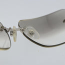 CHANEL Sunglasses metal Silver CC Auth am9928V-10