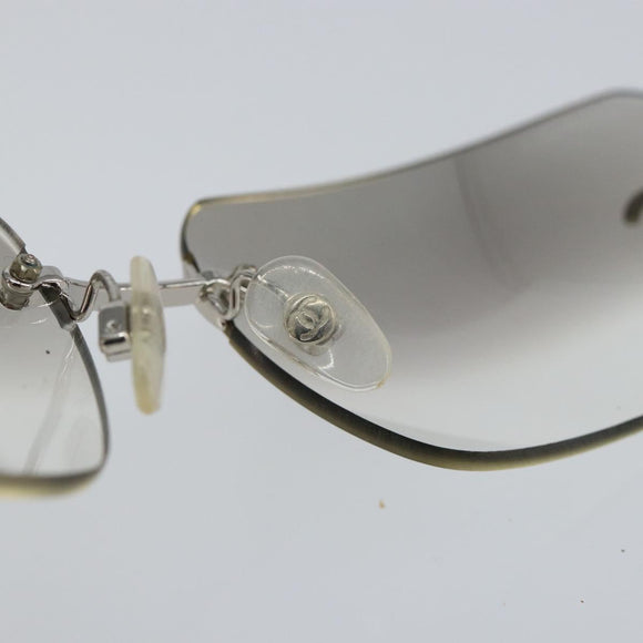 CHANEL Sunglasses metal Silver CC Auth am9928V