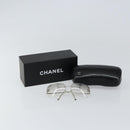 CHANEL Sunglasses metal Silver CC Auth am9928V-12