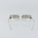 CHANEL Sunglasses metal Silver CC Auth am9928V-3