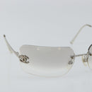 CHANEL Sunglasses metal Silver CC Auth am9928V-6
