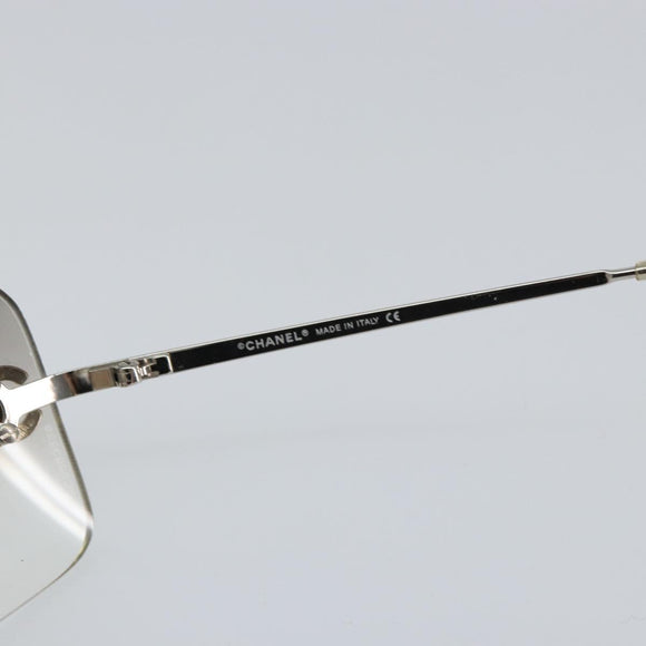 CHANEL Sunglasses metal Silver CC Auth am9928V