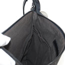 FENDI Zucchino Canvas Shoulder Bag Black Silver Auth am9929V-21