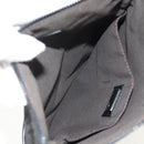 FENDI Zucchino Canvas Shoulder Bag Black Silver Auth am9929V-23