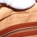 MCM Logogram Vicetos Shoulder Bag PVC Leather Brown Gold Auth am9931-20