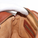 MCM Logogram Vicetos Shoulder Bag PVC Leather Brown Gold Auth am9931-22