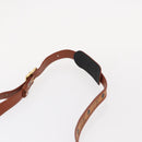 MCM Logogram Vicetos Shoulder Bag PVC Leather Brown Gold Auth am9931-8