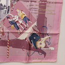 HERMES Carre 90 Scarf ""FETES VENITIENNES"" Silk Purple Auth am9932-10