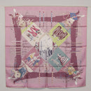 HERMES Carre 90 Scarf ""FETES VENITIENNES"" Silk Purple Auth am9932-14
