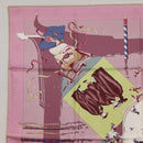 HERMES Carre 90 Scarf ""FETES VENITIENNES"" Silk Purple Auth am9932-2
