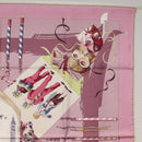 HERMES Carre 90 Scarf ""FETES VENITIENNES"" Silk Purple Auth am9932-4