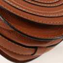 Chloe Marcie Small Saddle Bag Leather Brown Gold 01-13-62-65 Auth am9934M-13