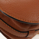Chloe Marcie Small Saddle Bag Leather Brown Gold 01-13-62-65 Auth am9934M-15
