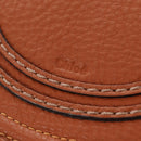 Chloe Marcie Small Saddle Bag Leather Brown Gold 01-13-62-65 Auth am9934M-17