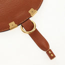 Chloe Marcie Small Saddle Bag Leather Brown Gold 01-13-62-65 Auth am9934M-20
