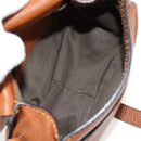 Chloe Marcie Small Saddle Bag Leather Brown Gold 01-13-62-65 Auth am9934M-22