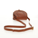 Chloe Marcie Small Saddle Bag Leather Brown Gold 01-13-62-65 Auth am9934M-7