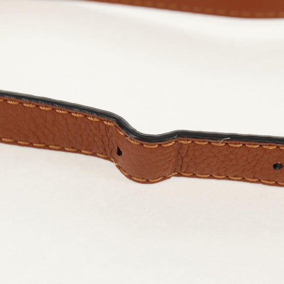 Chloe Marcie Small Saddle Bag Leather Brown Gold 01-13-62-65 Auth am9934M