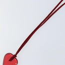Baccarat Heart Necklace Glass Red Auth am9936-9