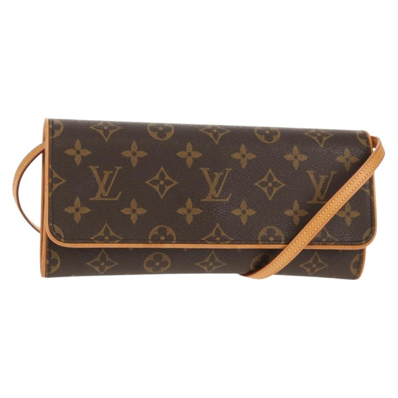 LOUIS VUITTON Monogram Pochette Twin GM Shoulder Bag M51852 LV Auth am9937V