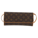 LOUIS VUITTON Monogram Pochette Twin GM Shoulder Bag M51852 LV Auth am9937V-13