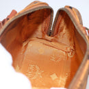 MCM Vicetos Logogram Mini Hand Bag PVC Leather 2way Brown Gold Auth am9939-20