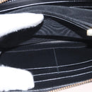 Salvatore Ferragamo Gancini Long Wallet Leather Black Gold Auth am9941-17