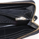 Salvatore Ferragamo Gancini Long Wallet Leather Black Gold Auth am9941-18