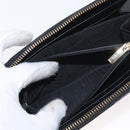 Salvatore Ferragamo Gancini Long Wallet Leather Black Gold Auth am9941-19