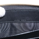 Salvatore Ferragamo Gancini Long Wallet Leather Black Gold Auth am9941-20