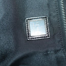 FENDI Zucchino Canvas Boston Bag Brown Black Auth am9942-21