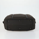 FENDI Zucchino Canvas Boston Bag Brown Black Auth am9942-5