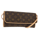 LOUIS VUITTON Monogram Pochette Twin GM Shoulder Bag M51852 LV Auth am9943V-1