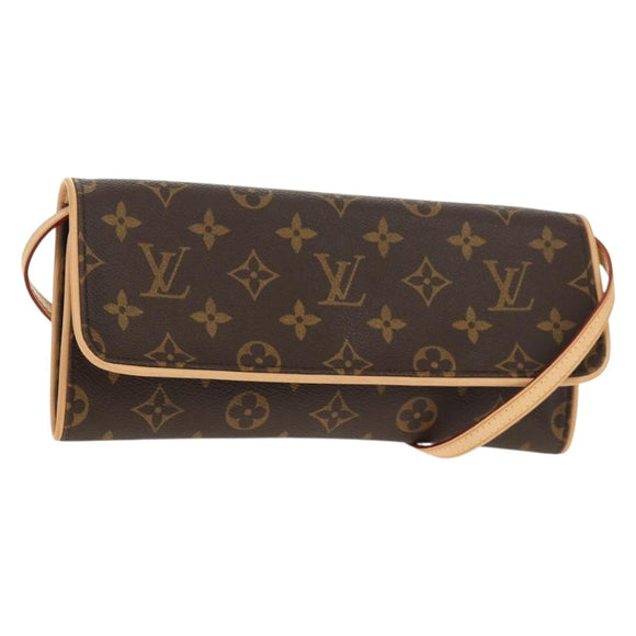 LOUIS VUITTON Monogram Pochette Twin GM Shoulder Bag M51852 LV Auth am9943V