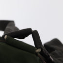 PRADA Backpack Nylon Khaki Silver Auth am9947-15