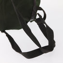 PRADA Backpack Nylon Khaki Silver Auth am9947-9