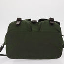 PRADA Backpack Nylon Khaki Silver Auth am9947-5