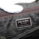 PRADA Backpack Nylon Khaki Silver Auth am9947-24