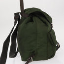 PRADA Backpack Nylon Khaki Silver Auth am9947-3