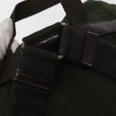 PRADA Backpack Nylon Khaki Silver Auth am9947-8