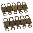 LOUIS VUITTON Padlock 10 Set Padlock metal Gold LV Auth am9949-1
