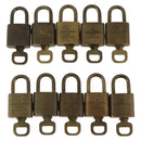 LOUIS VUITTON Padlock 10 Set Padlock metal Gold LV Auth am9949-3