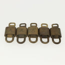 LOUIS VUITTON Padlock 10 Set Padlock metal Gold LV Auth am9949-4