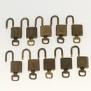 LOUIS VUITTON Padlock 10 Set Padlock metal Gold LV Auth am9949-8