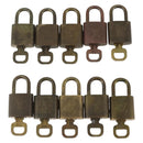 LOUIS VUITTON Padlock 10 Set Padlock metal Gold LV Auth am9951-2