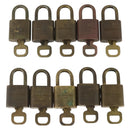 LOUIS VUITTON Padlock 10 Set Padlock metal Gold LV Auth am9951-3