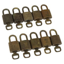 LOUIS VUITTON Padlock 10 Set Padlock metal Gold LV Auth am9953-1